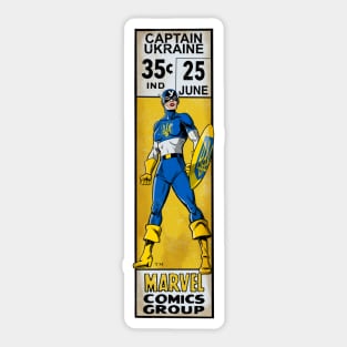 Captain Ukraine corner box - f Sticker